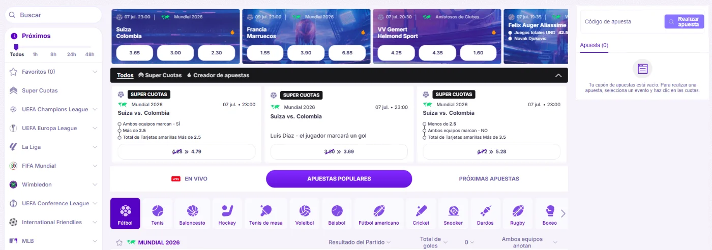 Apuestas deportivas